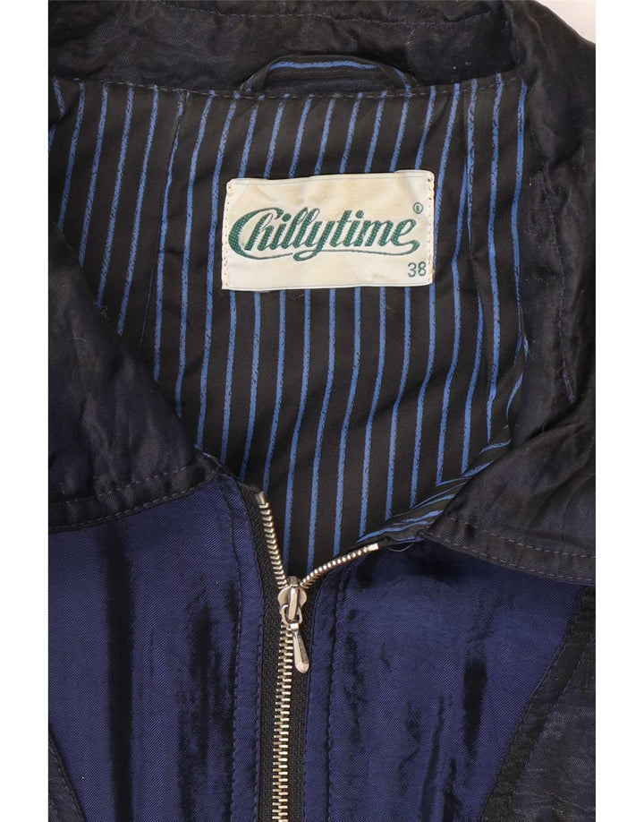 Chillytime Dame Windbreaker Jacket UK 38 Medium Navy Blue Colourblock