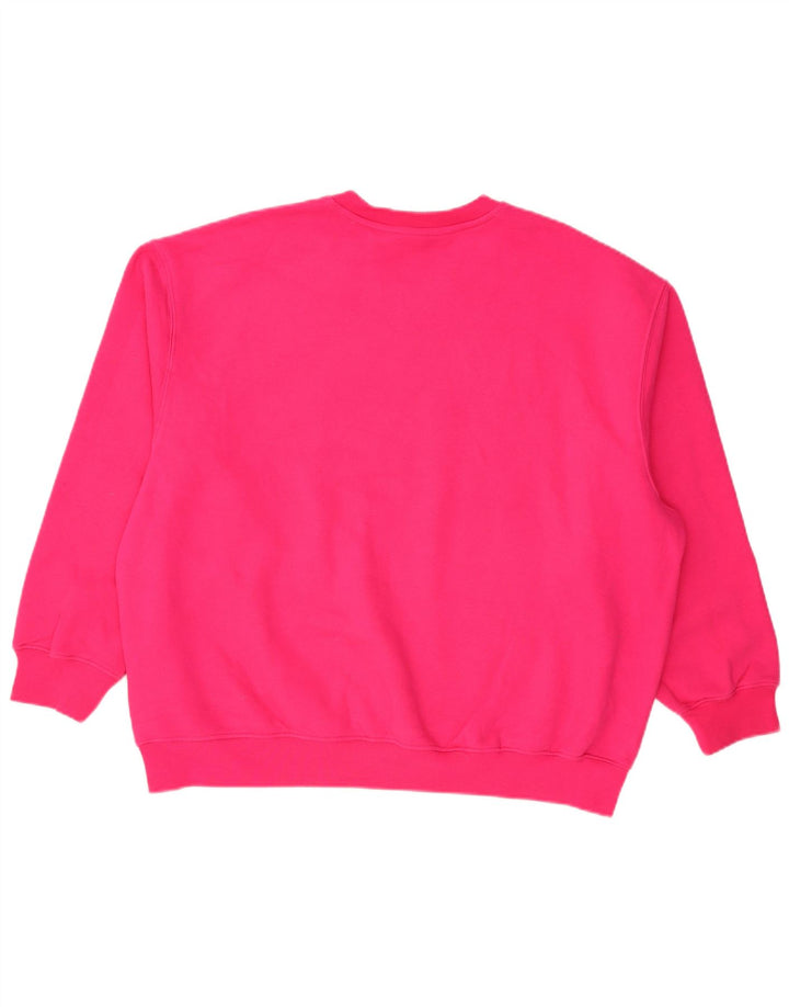 Adidas Dame Oversized Sweatshirt Jumper UK 12/14 Medium Pink Polyester