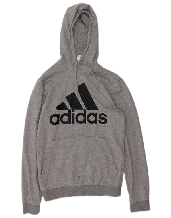 Adidas Grafisk hættetrøje til mænd XS Grå bomuld