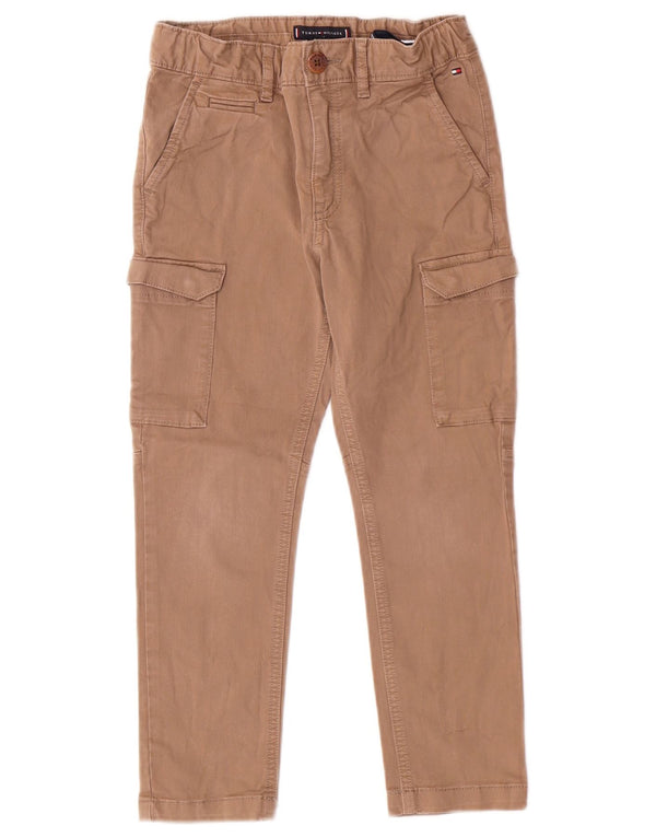 Tommy Hilfiger drenge Slim Fit Cargo Bukser 6-7 år W22 L19 Beige Bomuld