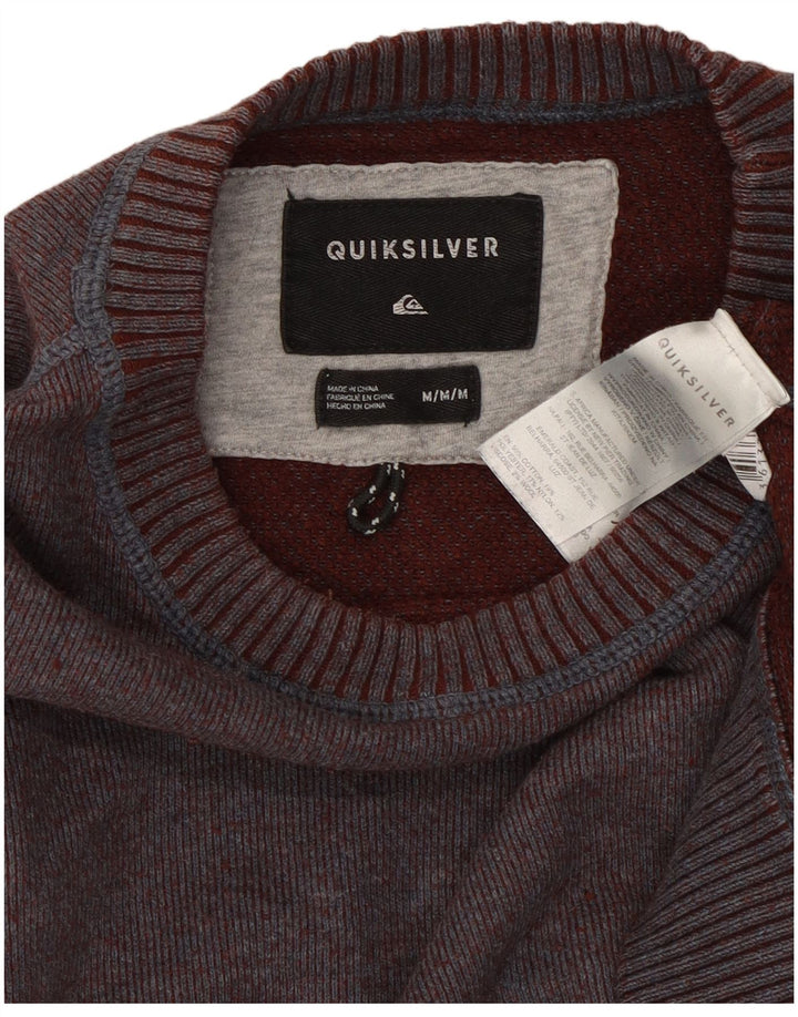Quiksilver Herre Sweatshirt Jumper Medium Bourgogne bomuld