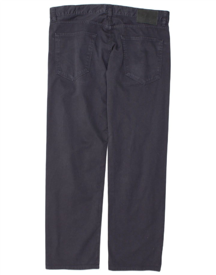 Hugo Boss Straight Jeans til mænd W36 L32 Marineblå bomuld