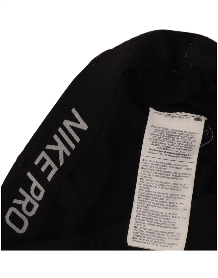 NIKE træningsdragtsbukser til kvinder UK 10 Lille sort polyester