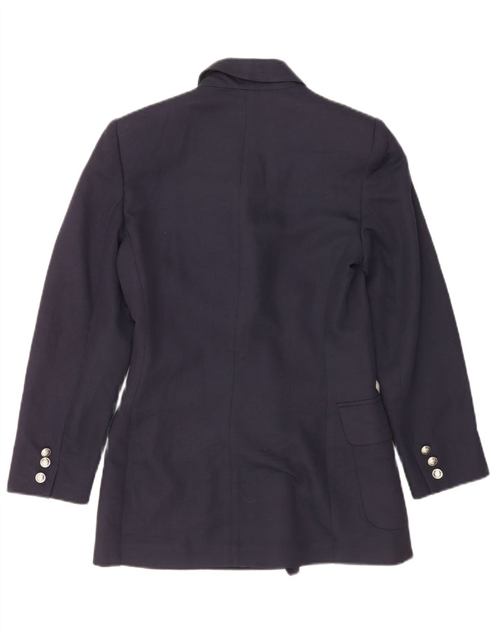 Les Copains Dame Blue Eagle Blazer Jacket IT 40 Small Navy Blue