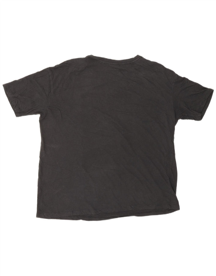 HURLEY Herre grafisk T-shirt Top Stor sort bomuld