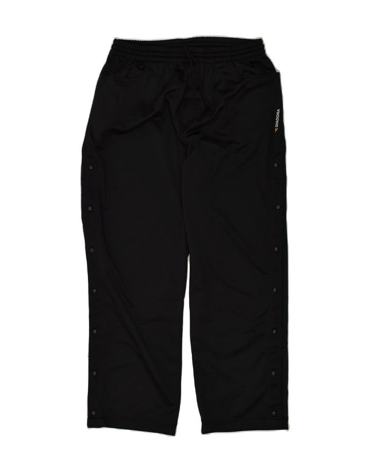 DIADORA Mens Tracksuit Trousers EU 52 XL Black Polyester Vintage Diadora and Second-Hand Diadora from Messina Hembry 