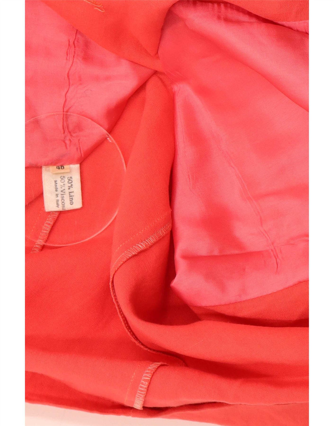 Vintage Dame Dobbeltradet Kortærmet Blazer Jacket IT 46 Large Red
