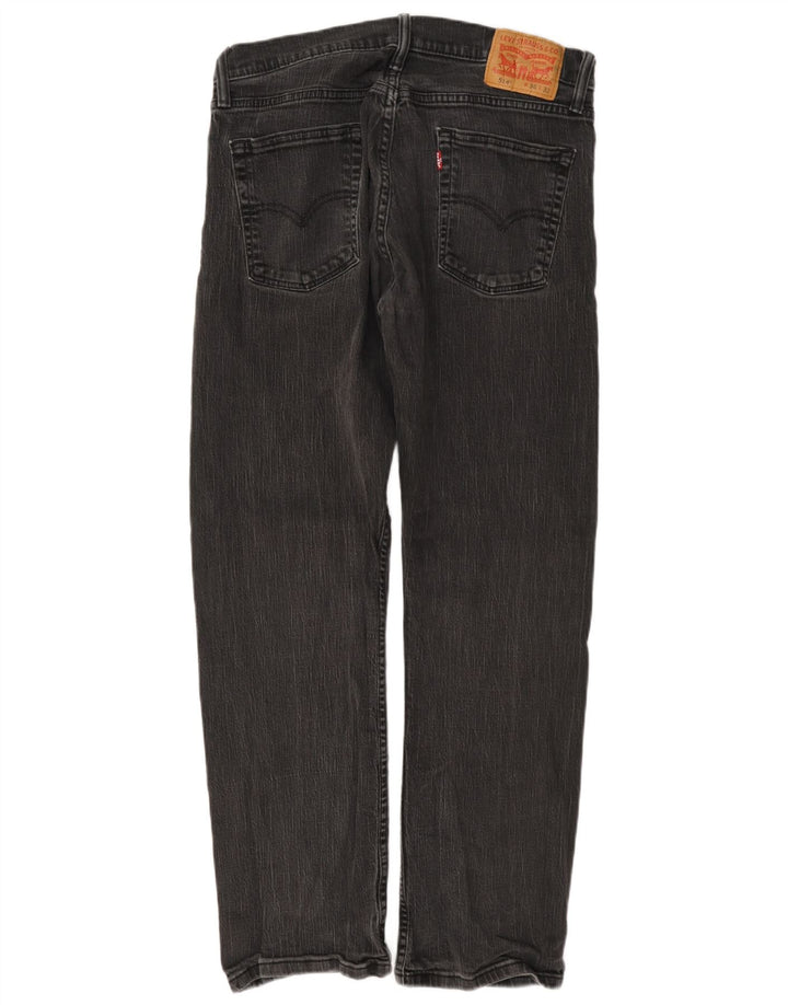 Levi's Herre 514 Straight Jeans W36 L32 Grå Bomuld