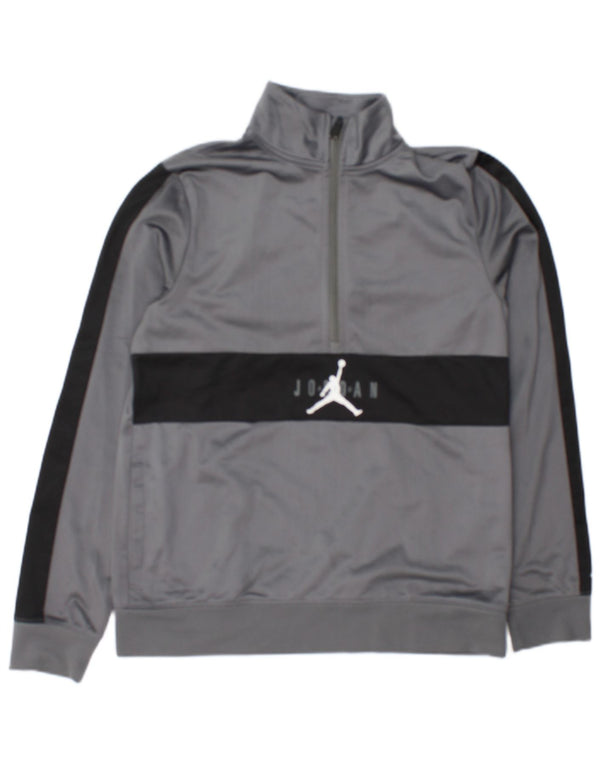 Jordan Boys Air Graphic Sweatshirt Jumper 13-14 år XL Grå Colourblock