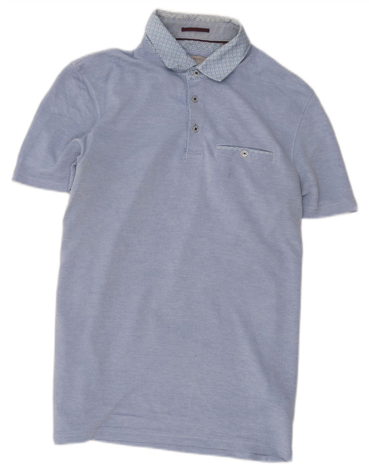 Ted Baker Herre poloskjorte str. 3 Medium Blue Modal