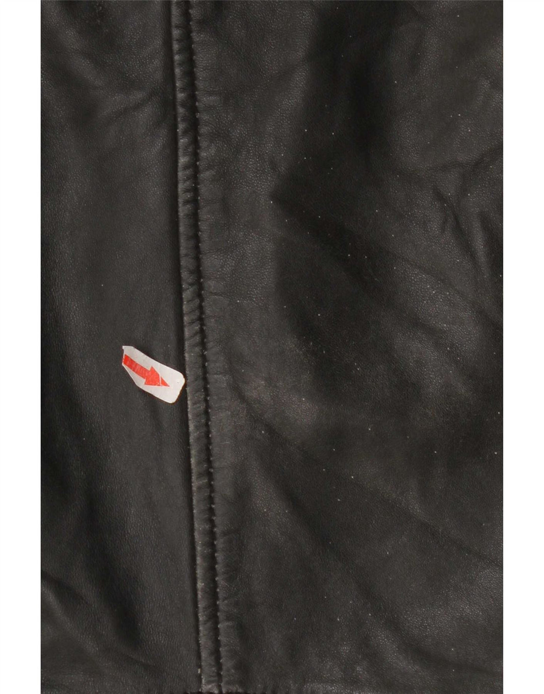 Mango Womens Crop Læderjakke UK 10 Small Black