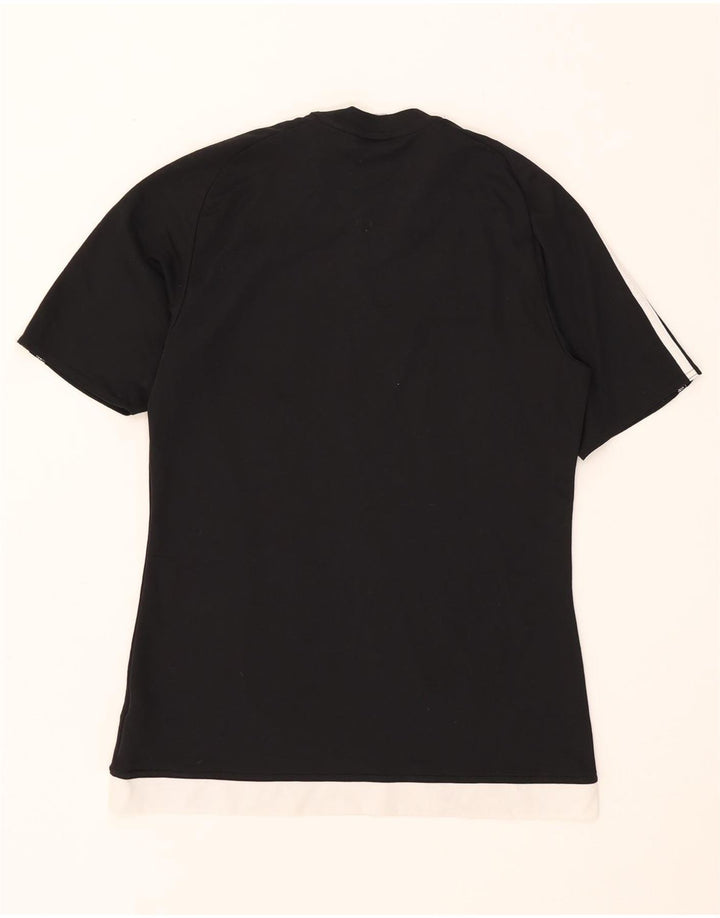 ADIDAS Herre Climalite T-Shirt Top Lille Sort Colourblock