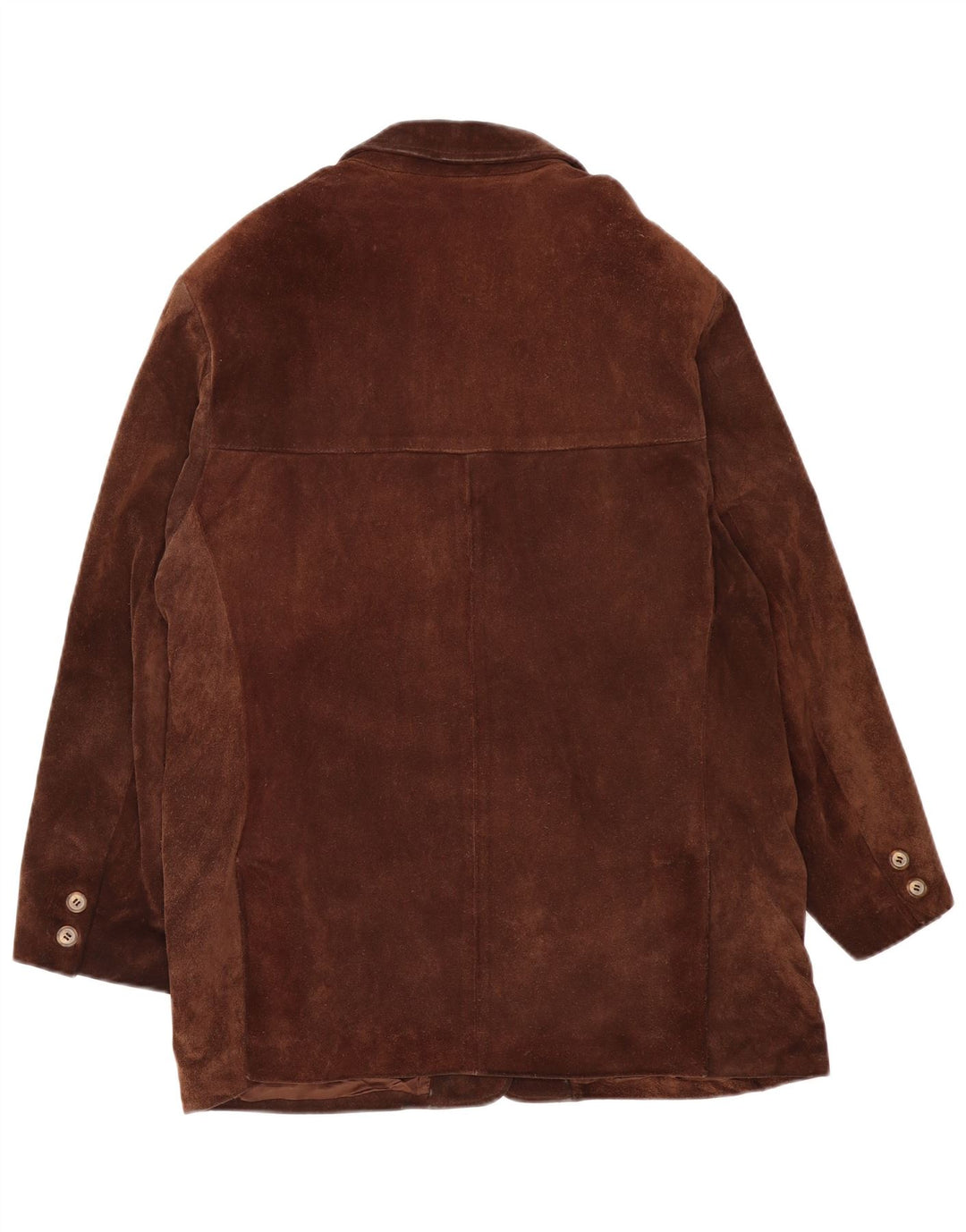 Vintage Dame Oversized Windbreaker Jacket UK 14 Medium Brown Læder