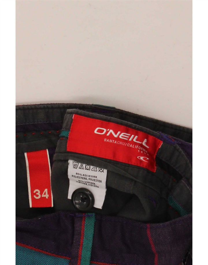 O'Neill Chino Shorts til mænd W34 Stor flerfarvet ternet polyester