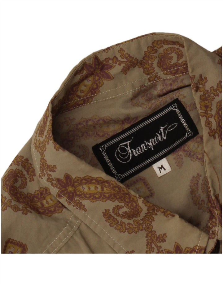 Vintage herreskjorte Medium Khaki Paisley