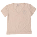 Trussardi Dame Grafisk T-Shirt Top UK 12 Medium Hvid Bomuld