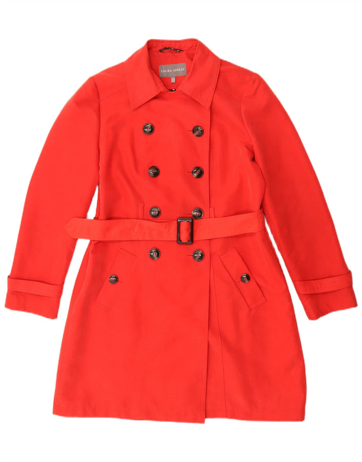 Laura Ashley Dame Trench Coat UK 12 Medium Rød Modal