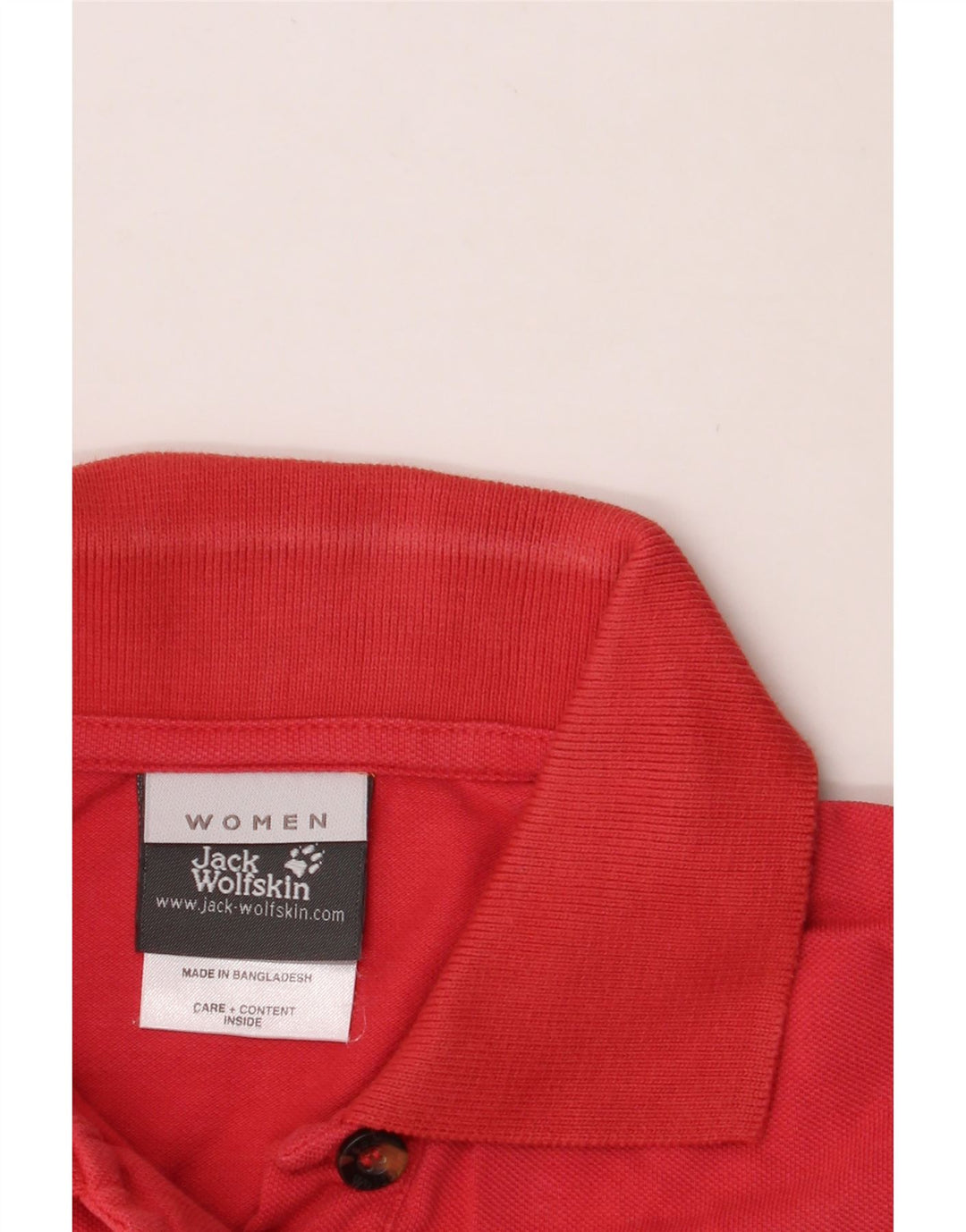 JACK WOLFSKIN Womens Polo Shirt UK 8 Small Red Cotton Vintage Jack Wolfskin and Second-Hand Jack Wolfskin from Messina Hembry 