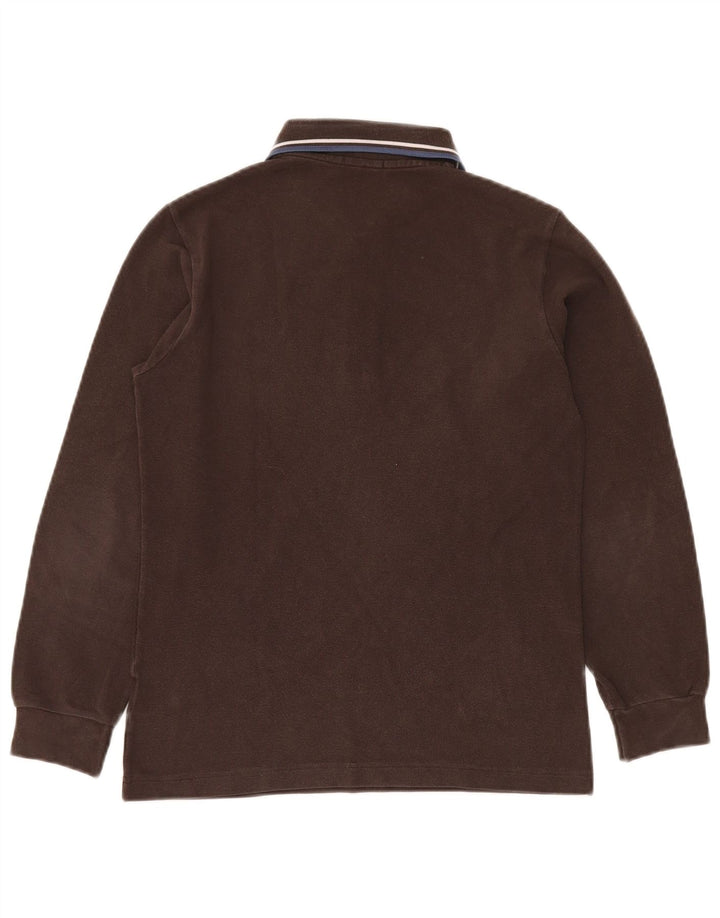FRED PERRY Langærmet drenge poloshirt 13-14 år brun bomuld
