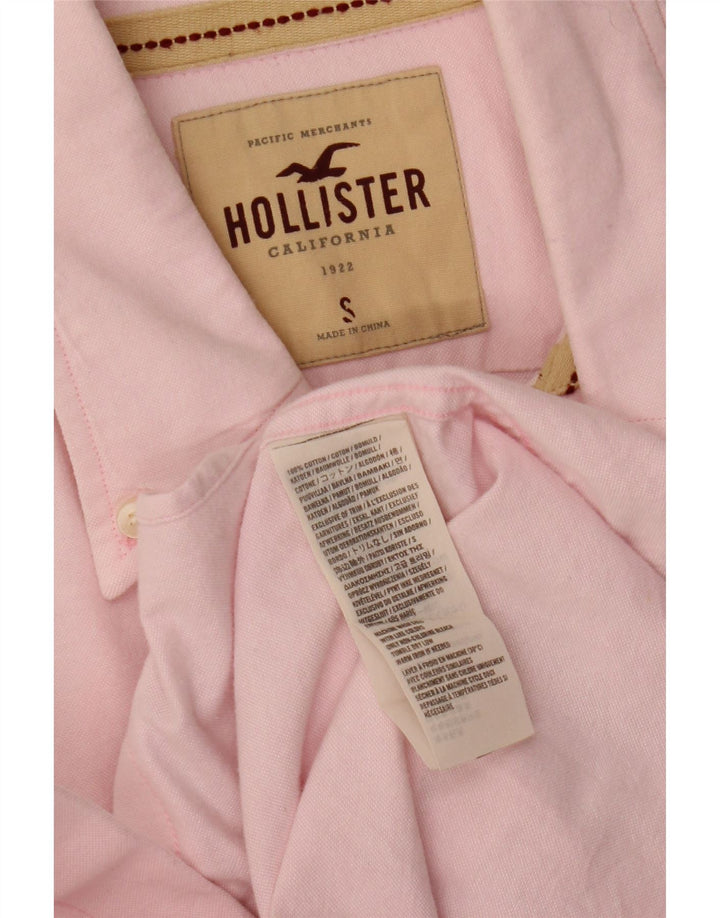 Hollister herreskjorte lille pink bomuld