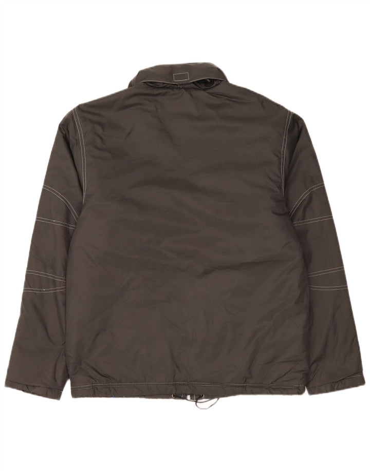 Umbro Herre hættepolstret jakke UK 36 Small Grå Nylon