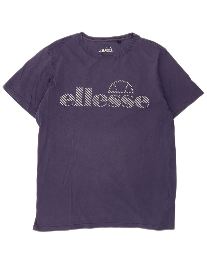 Ellesse Herre Grafisk T-Shirt Top Lille Marineblå