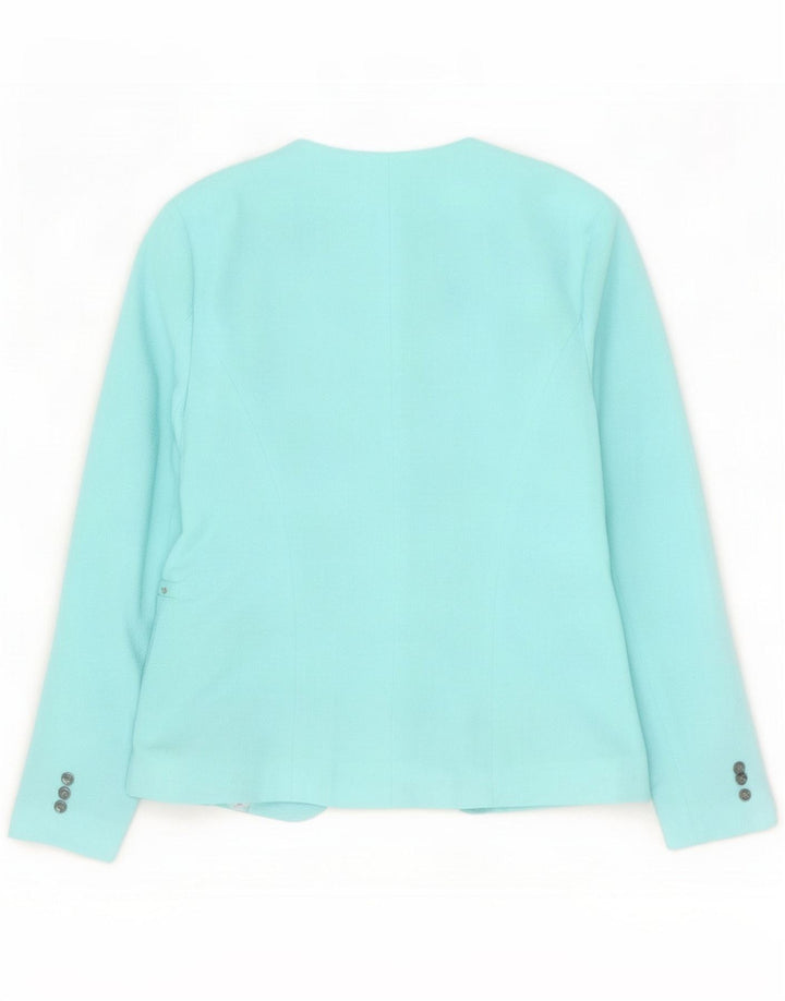M&Co Åben blazerjakke til kvinder UK 12 Medium Blue Polyester