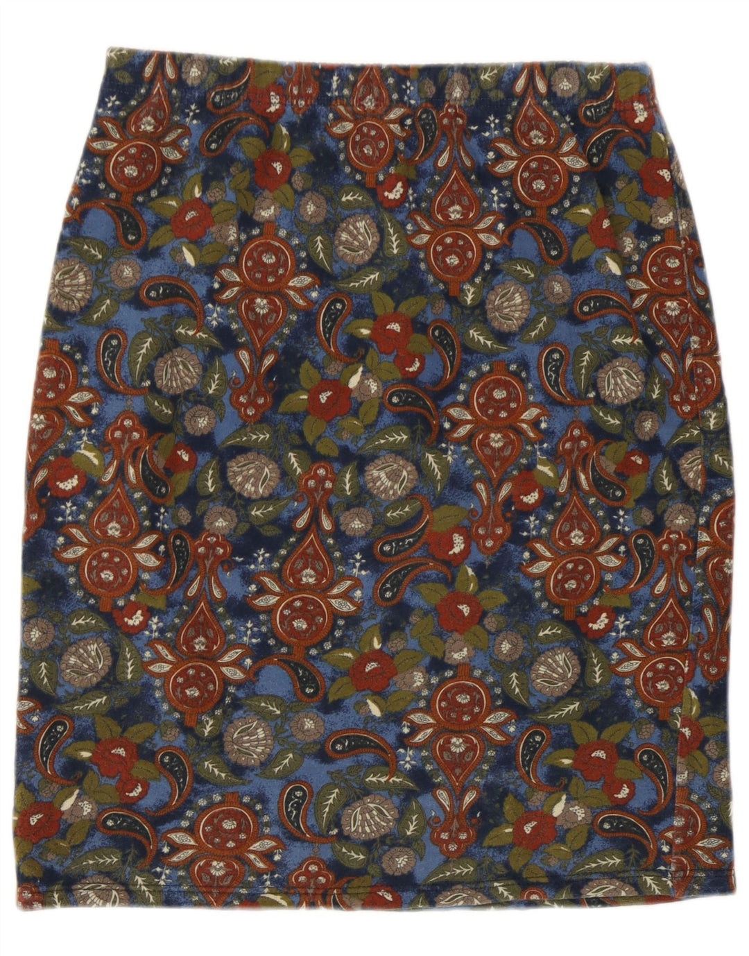 Vintage kvinders blyantnederdel W30 Medium flerfarvet Paisley