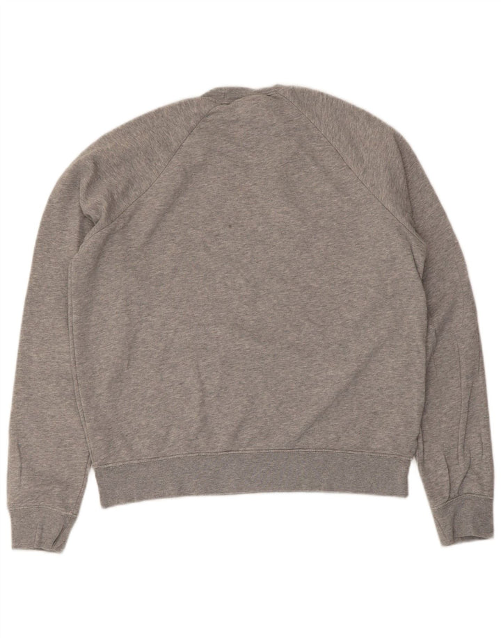 Nike grafisk sweatshirt til mænd, lille grå flækket bomuld