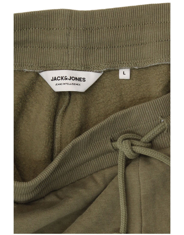 Jack & Jones Herre træningsdragt Bukser Joggers Large Khaki Bomuld