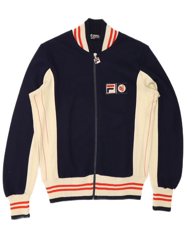 Fila Herre BJ Bjørn Borg Tennis Træningsdragt Top Jacket UK 36 Small Navy Blue