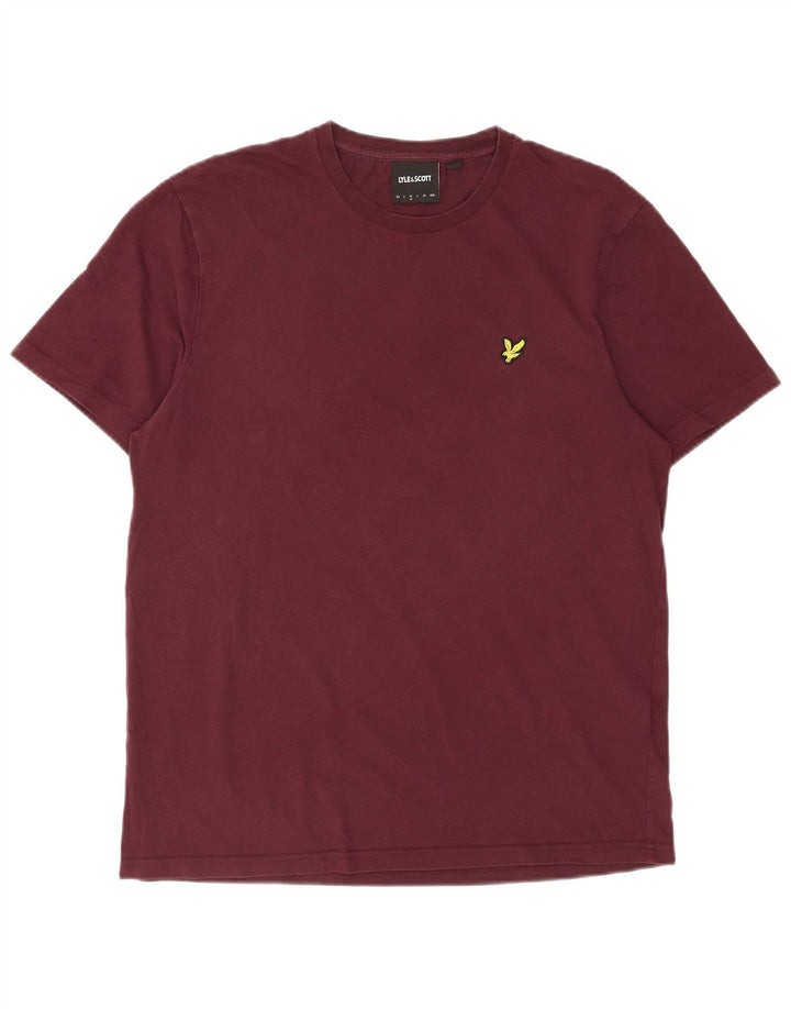 Lyle & Scott Herre T-shirt Top Medium rødbrun bomuld