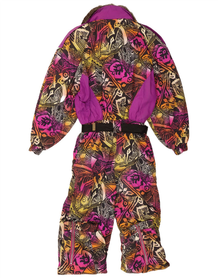 Undskyld Dame Abstrakt Mønster Ski Jumpsuit IT 42 Medium Flerfarvet