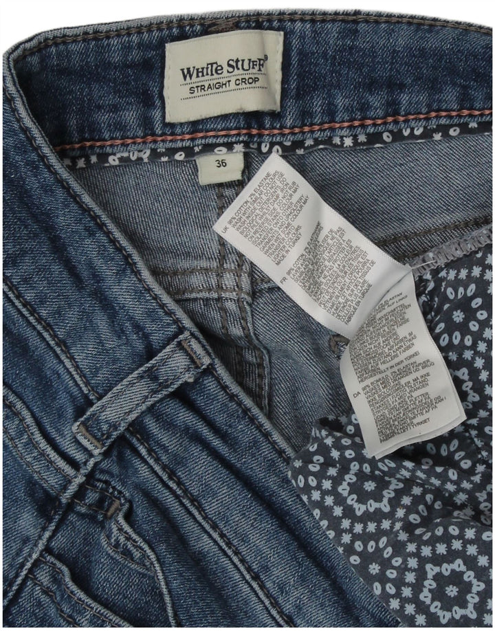 White Stuff Dame Straight Cropped Jeans EU 36 Small W26 L24 Blue Cotton