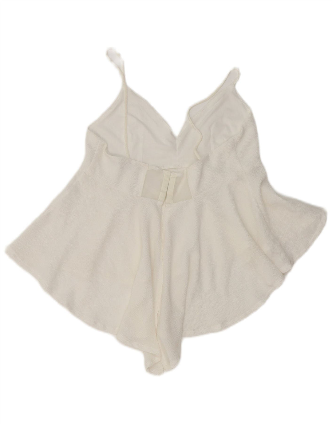 Zara Dame Asymmetrisk Cami Top UK 8 Small White