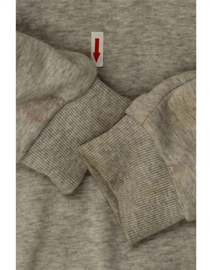 Superdry Dame Oversized Sweatshirt Jumper UK 16 Stor Grå Bomuld