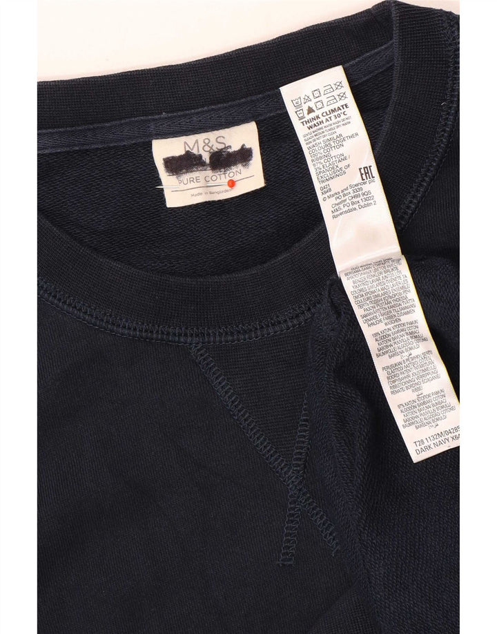 Marks & Spencer Sweatshirt til mænd Stor marineblå bomuld