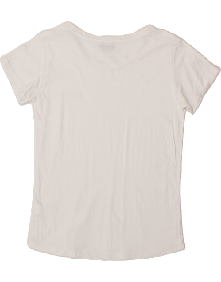 AVIREX Womens T-Shirt Top UK 14 Large White Cotton Vintage Avirex and Second-Hand Avirex from Messina Hembry 