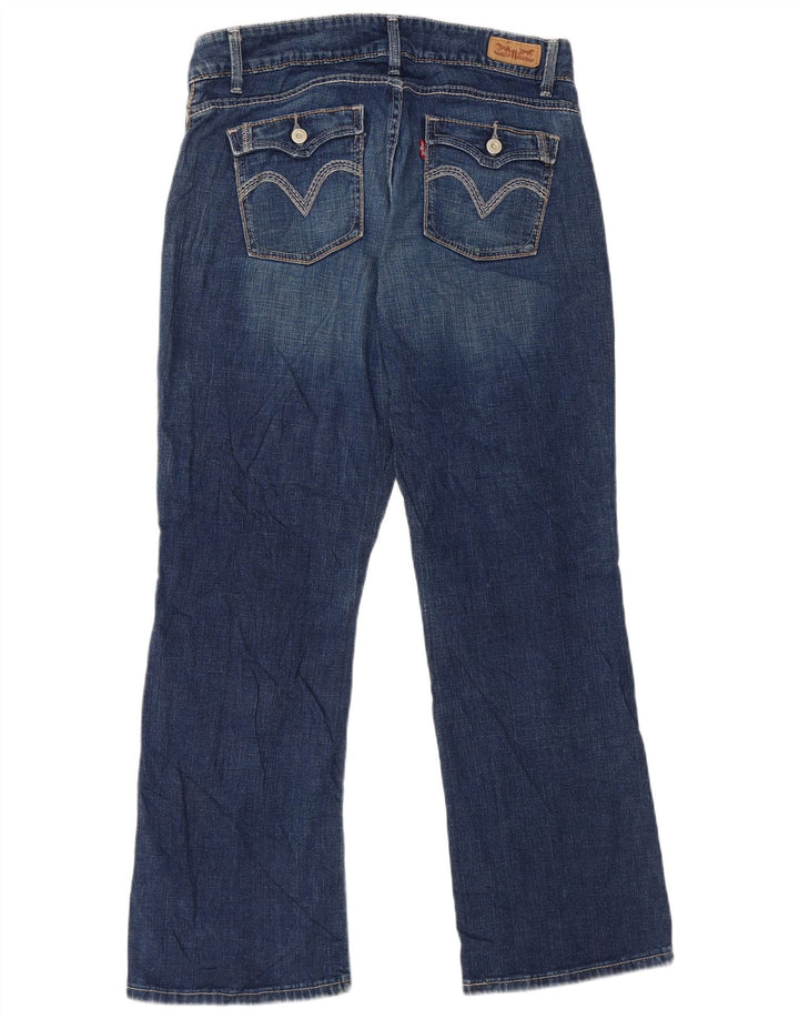 Levi's Womens Curvy Bootcut Jeans W31 L30 Blå bomuld