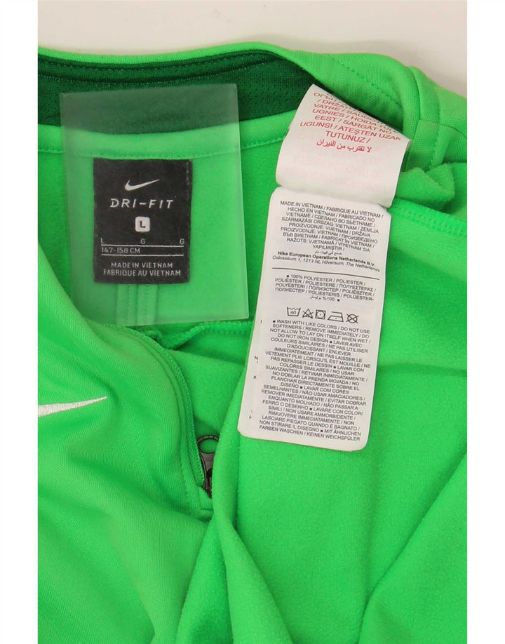 Nike Boys Dri Fit Pullover Træningsdragt Top 12-13 år Stor Grøn