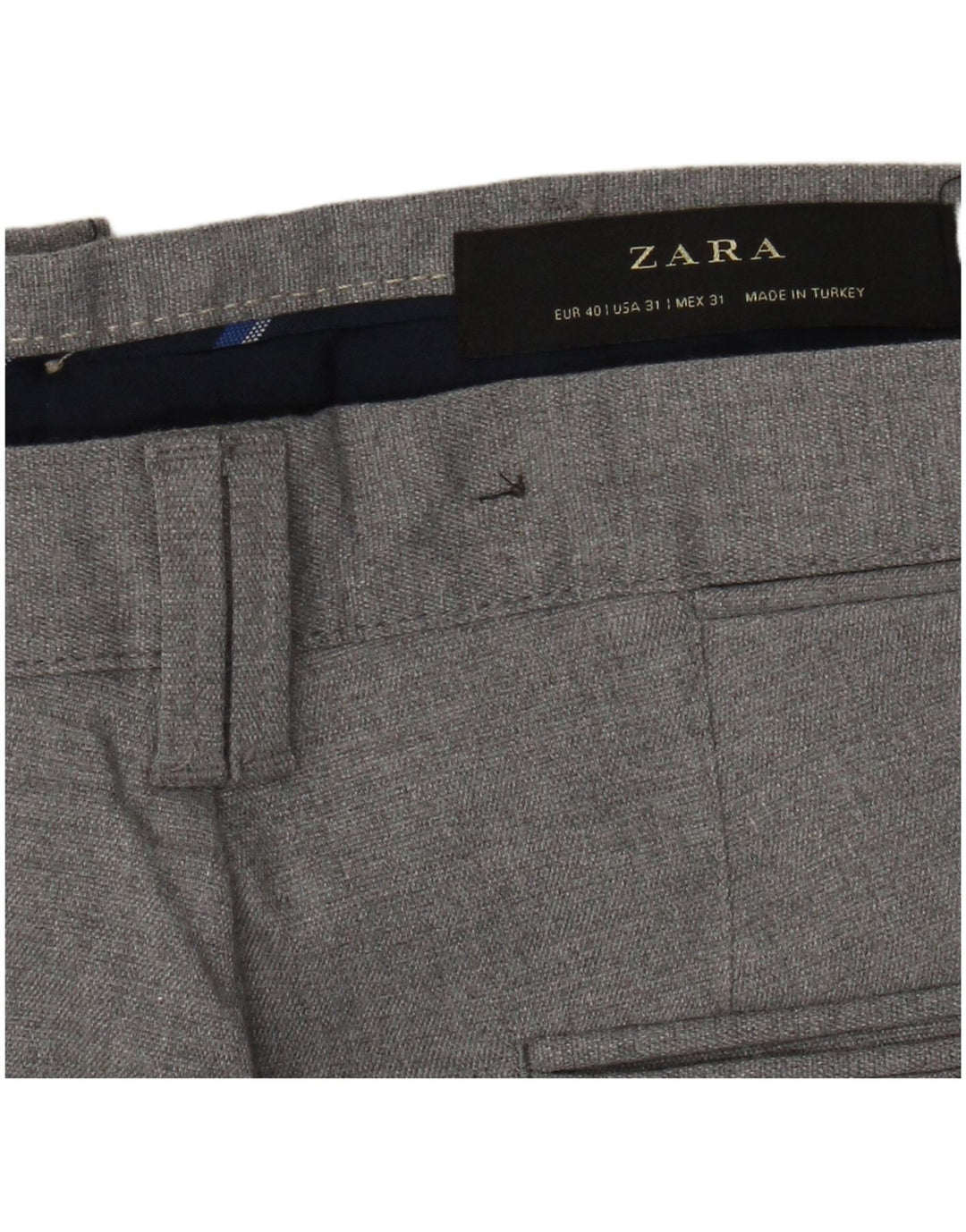 Zara Herre Slim Chino Bukser EU 40 Medium W31 L28 Grå