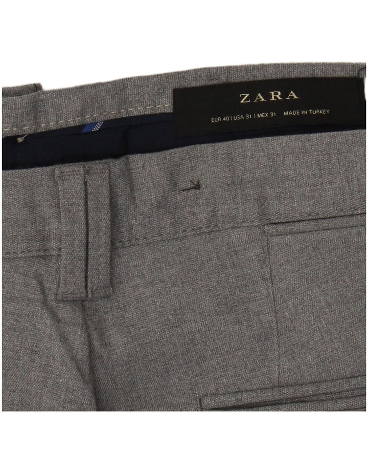 Zara Herre Slim Chino Bukser EU 40 Medium W31 L28 Grå