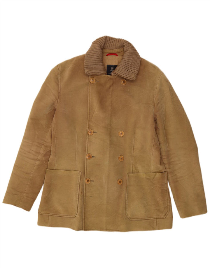Fay Herre Double Breasted Blazer Jacket UK 40 Large Beige