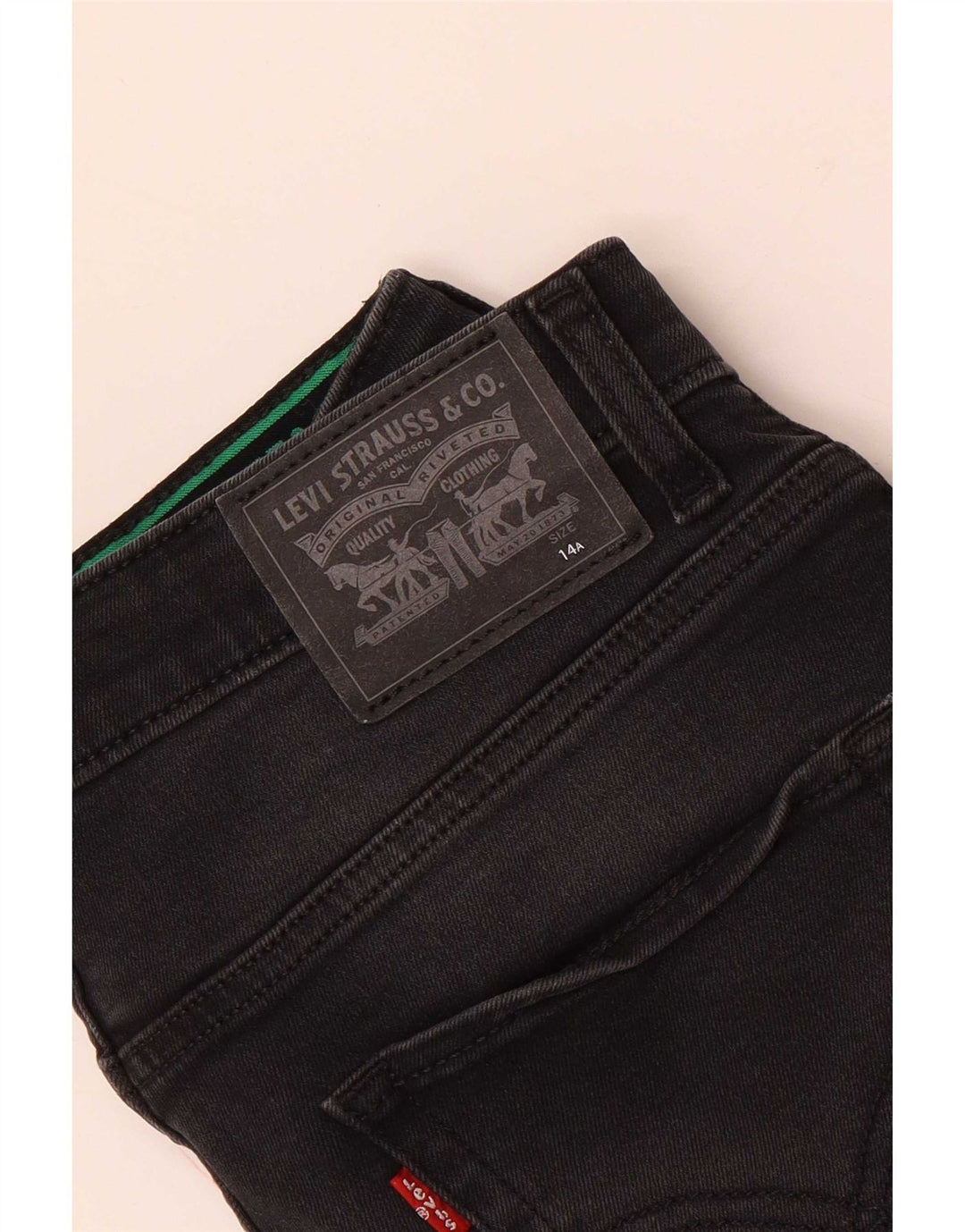 Levi's Boys Slim Jeans 13-14 år W26 L30 Sort