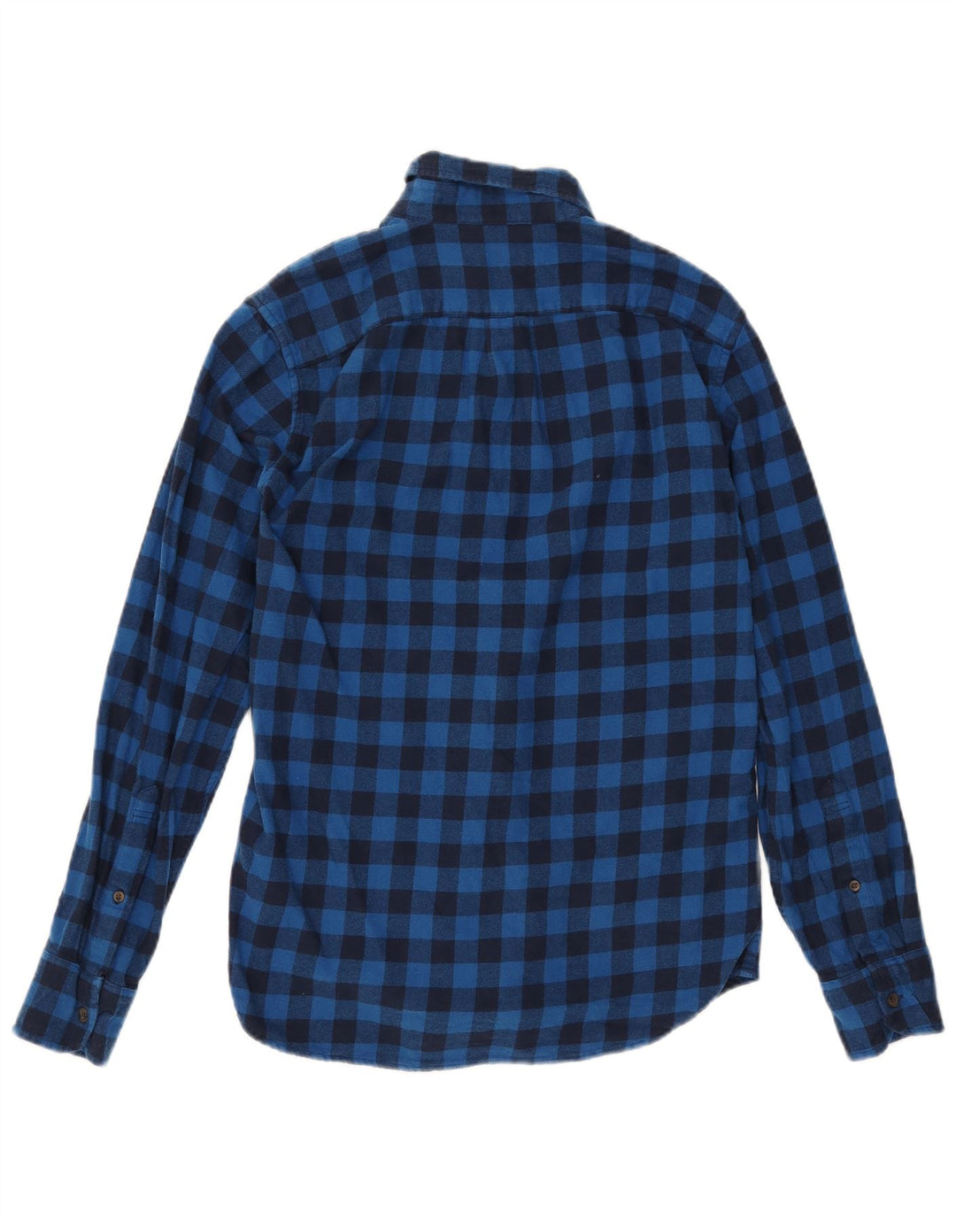 J. CREW Slim flannelskjorte til mænd, lille marineblå Gingham bomuld