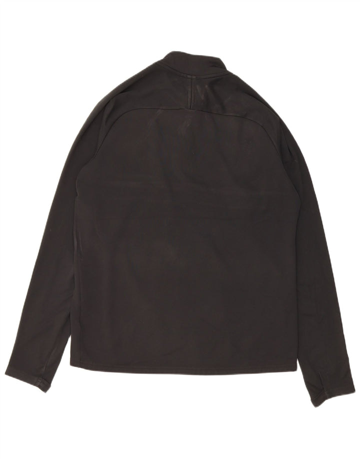 Nike Herre Dri Fit Pullover med lynlås-hals Træningsdragt Top Medium Sort Polyester