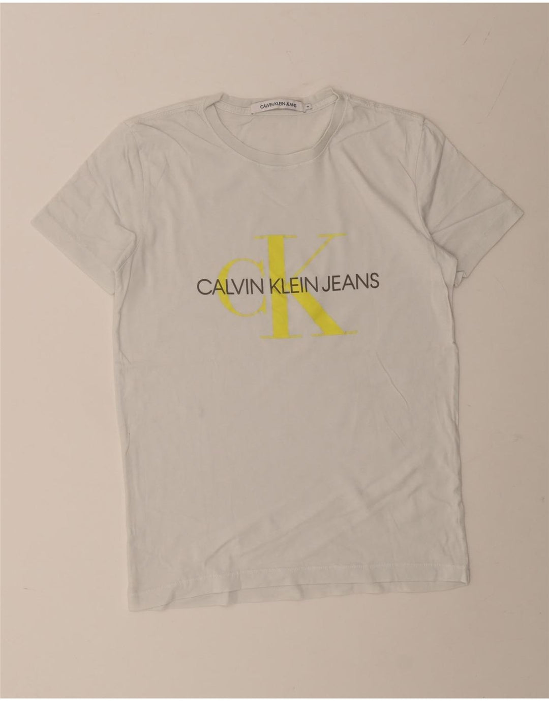 CALVIN KLEIN JEANS Grafisk T-shirt herre Top Medium White
