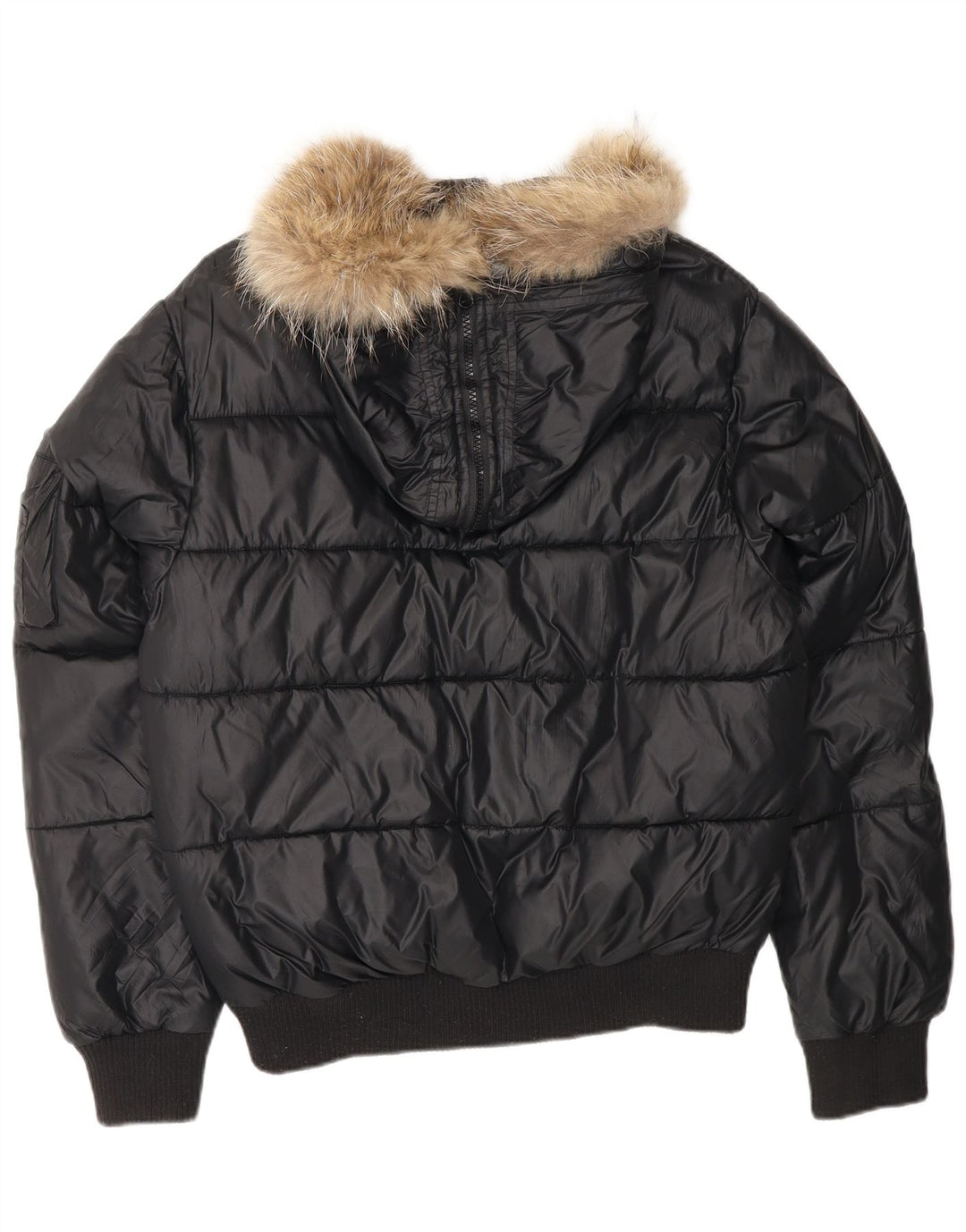 PICKWICK Polstret hættejakke til kvinder UK 18 XL sort nylon