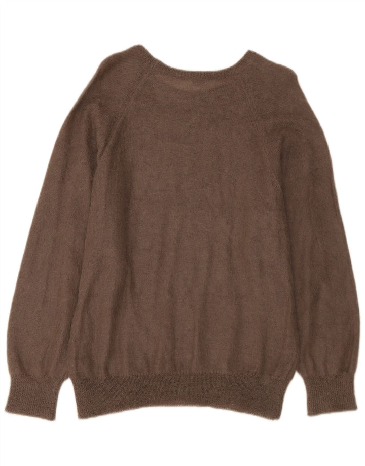 Marz Dame Boat Neck Jumper Sweater UK 16 Large Brown