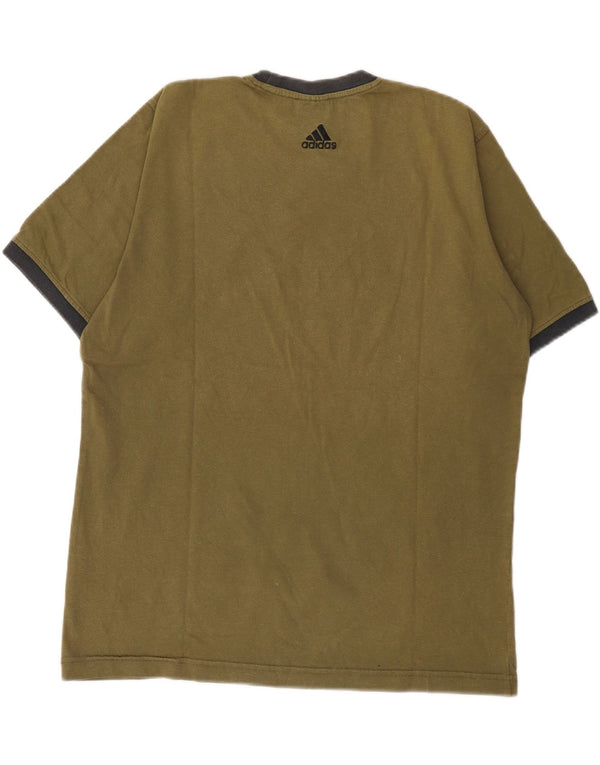 Adidas grafisk t-shirt til mænd, medium Khaki Bomuld
